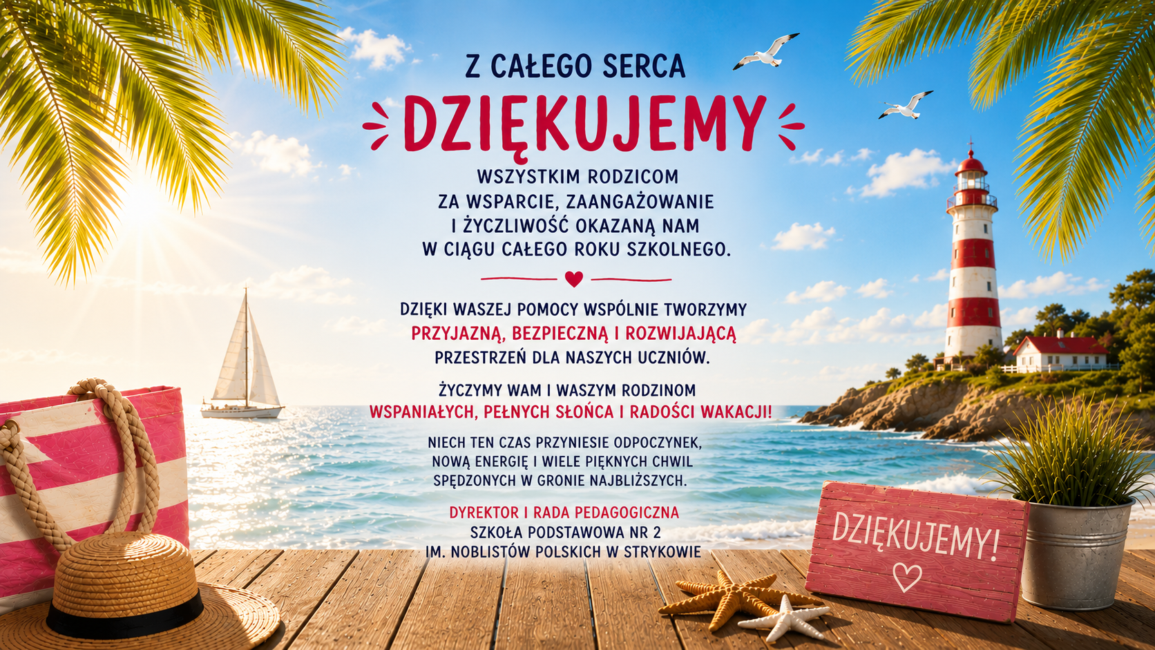 Podziękowania dla rodziców