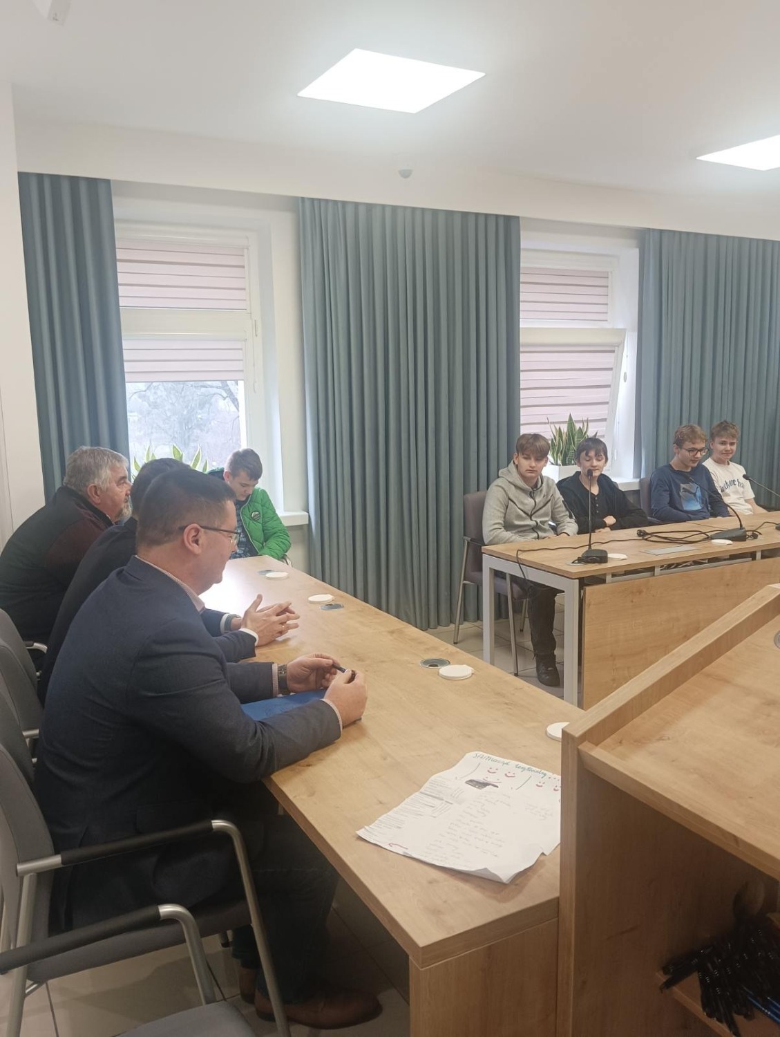 Lekcja Wiedzy o społeczeństwie w Urzędzie Miejskim w Strykowie