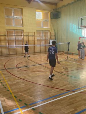 Sebastian z SP nr 2 w Strykowie podczas pojedynku z reprezentantem SP nr 1 w Strykowie.
