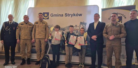Gminne eliminacje Ogólnopolskiego Turnieju Wiedzy Pożarniczej pod hasłem: „Młodzież Zapobiega Pożarom”.