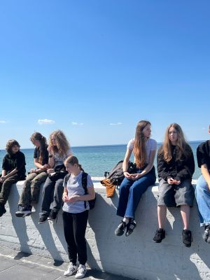 Chwila przerwy w trakcie zwiedzania Półwyspu Helskiego.