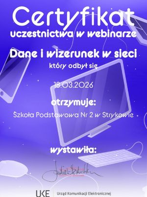 certyfikat page