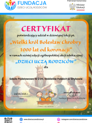 podziekowanie chrobry lat od koronacji