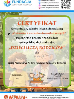 podziekowanie o szacunku do starszych page