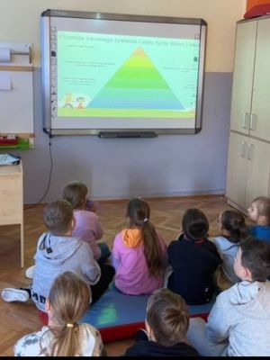 Spotkanie uczni&oacute;w kl. 3a z pielęgniarką szkolną