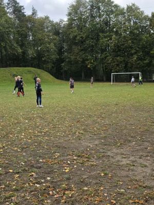 Nasze dziewczęta w zaciętej walce z drużyną SP Niesułk&oacute;w.