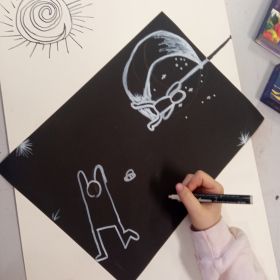 W Czerni i Bieli - Działania Twórcze w klasie 4