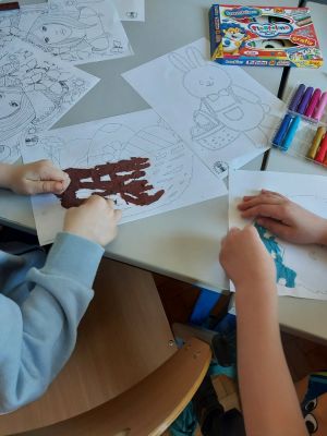 Wielkanocne zajęcia w świetlicy.