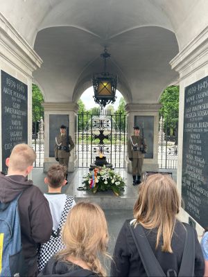 Przy Grobie Nieznanego Żołnierza.