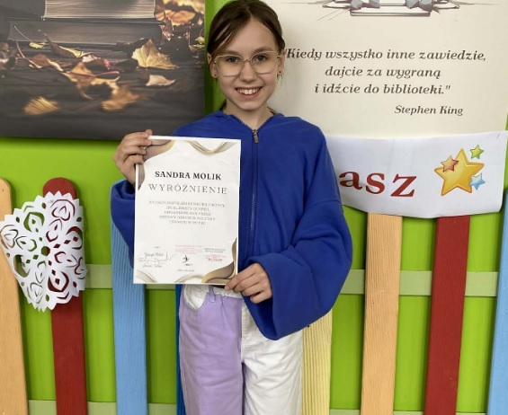 Sukces poetycki uczennicy Vb